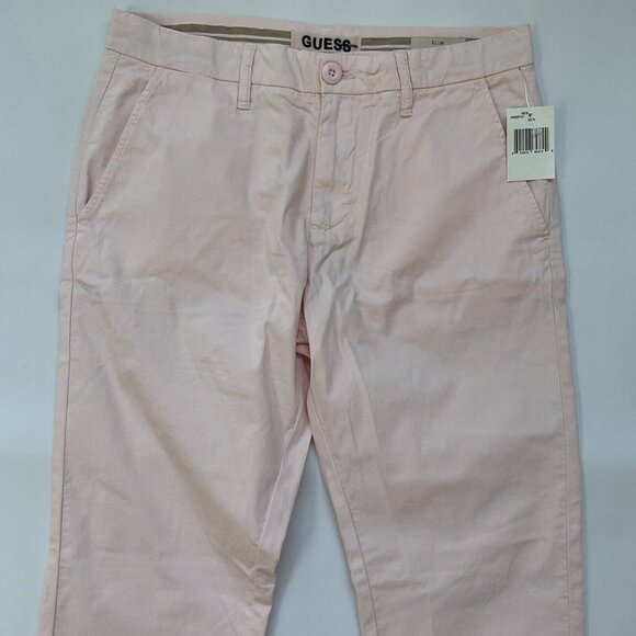 Guess Men’s Myron Slim Straight Jeans Light Pink Size 30 - Picture 6 of 12